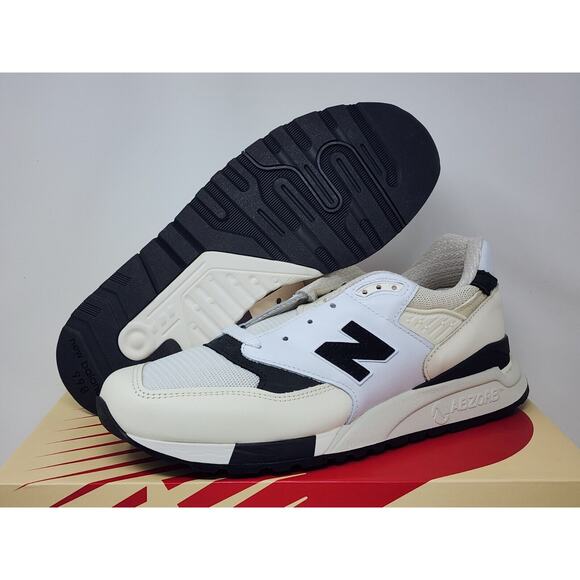 DS New Balance 998 BLACK WHITE U998TI - Picture 1 of 6